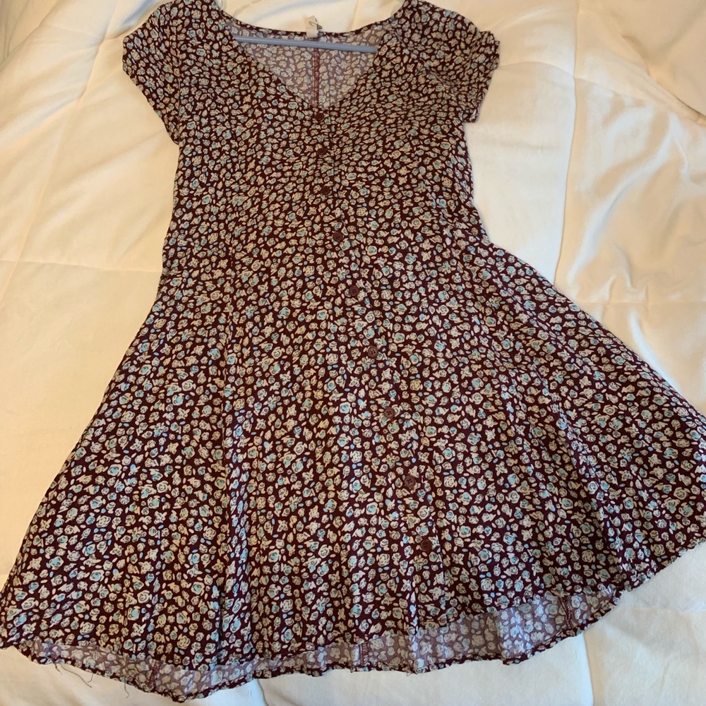 Brown flower dress